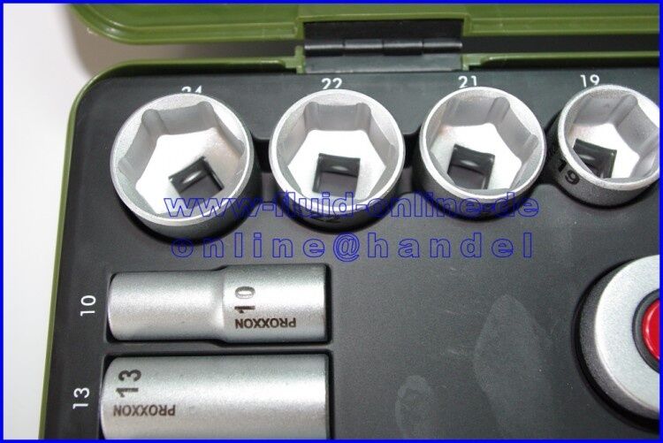 Proxxon 23282 3/8'' Cırcır Kollu 47 Parçalı Lokma Ve Bits Takımı