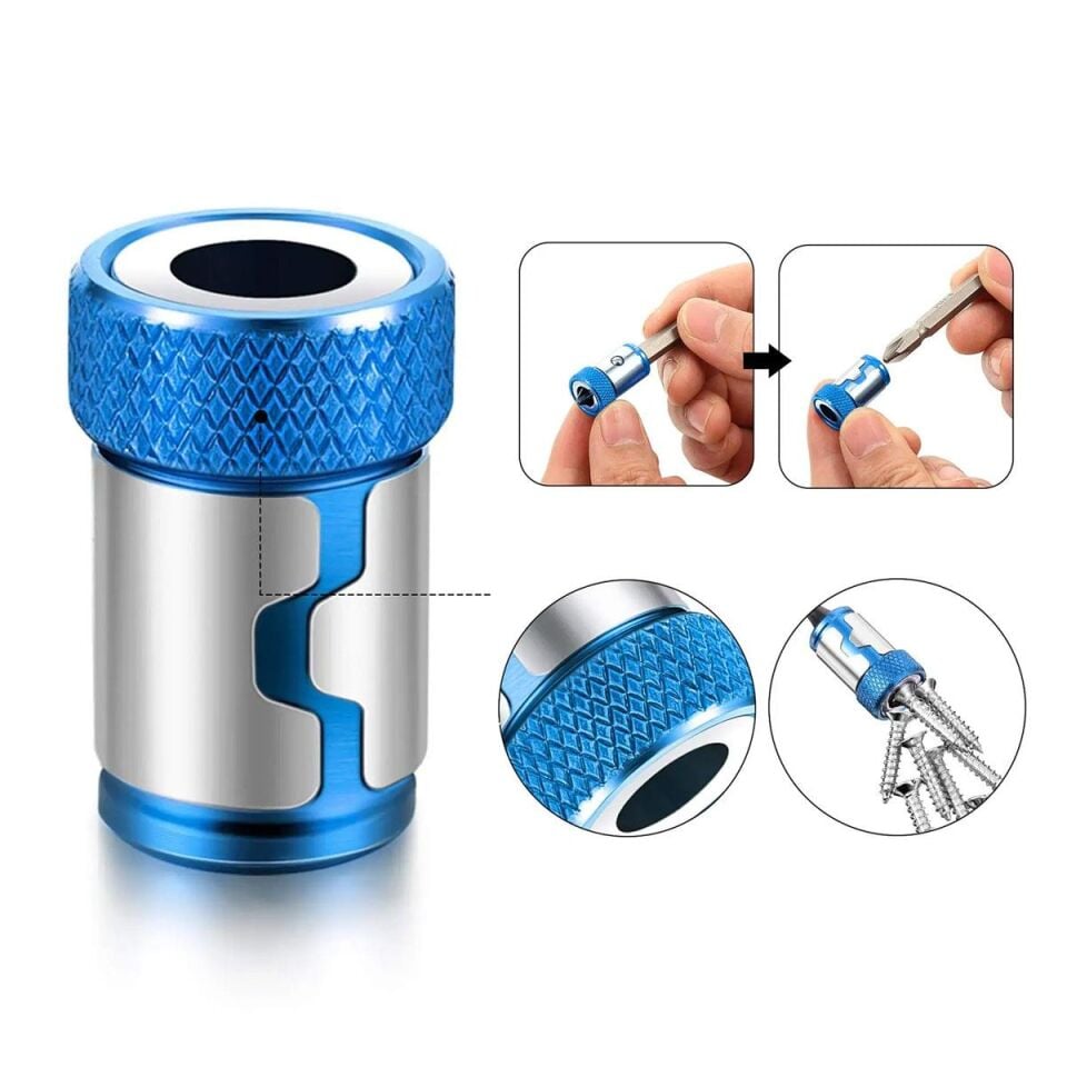 6134 Bits Uçlar İçin Mıknatıslı Vida Tutucu Halka 24 Mm