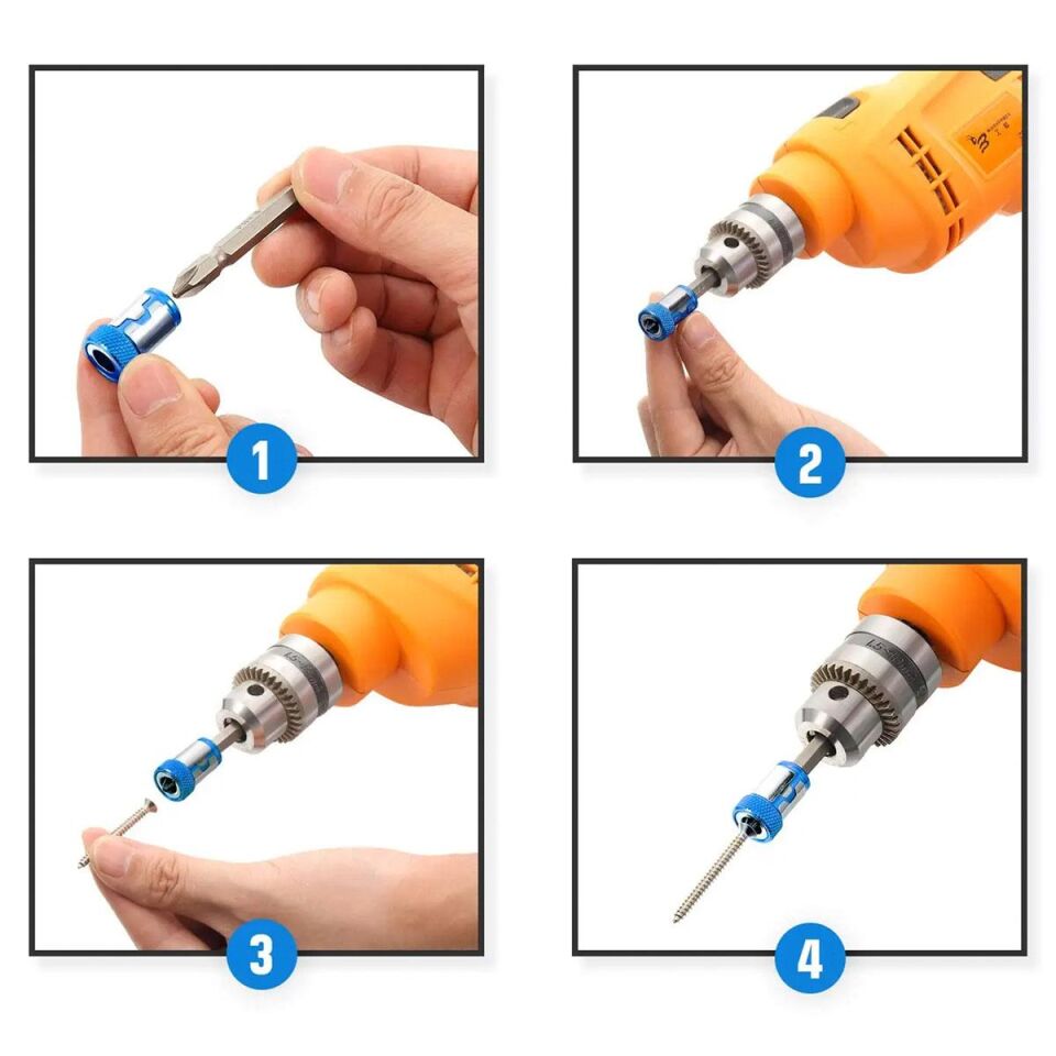 6134 Bits Uçlar İçin Mıknatıslı Vida Tutucu Halka 24 Mm