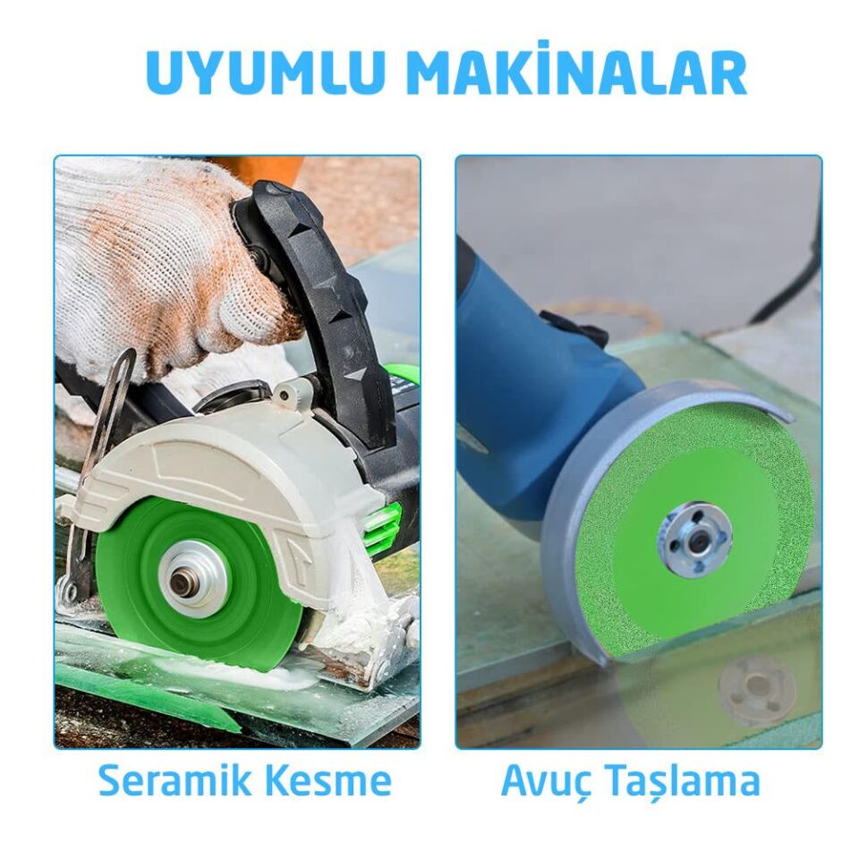 Titi 6234 Cam Seramik Şişe Kesme Taşlama Elmas Diski 100 mm