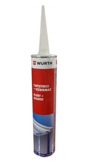 Würth Yapıştırıcı sızdırmaz Yüksek Mukavemetli Siyah Silikon 300m