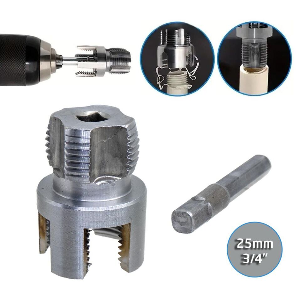 Titi 6424 PVC PPRC Boru İç ve Dış Diş Açma Aparatı 3/4'' (25 mm)