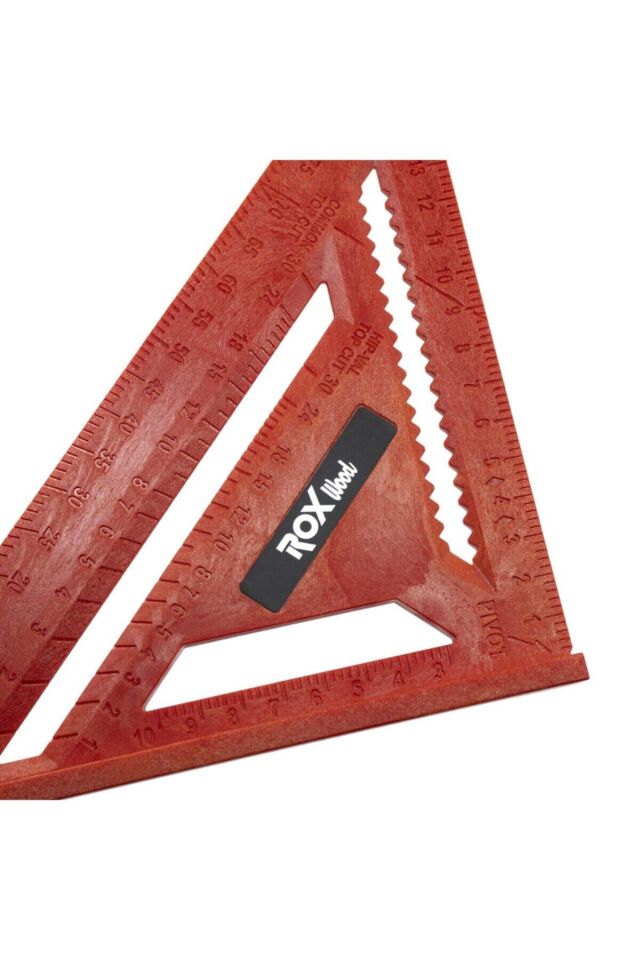 Rox Wood 0022 Abs Plastik Üçgen Marangoz Gönye 175 Mm