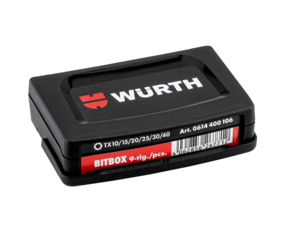 WÜRTH BİTS UÇ SETİ TX10/15/20/25/30/40-9P