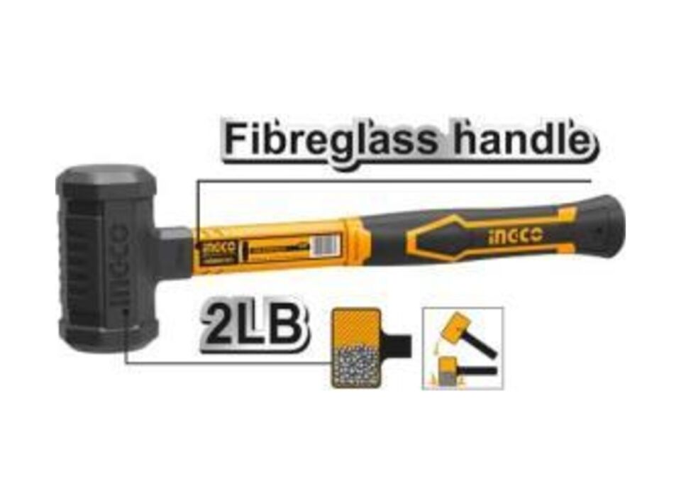 İNGCO FİBERGLASS SAPLI TOKMAK 900 GR HDBM01028