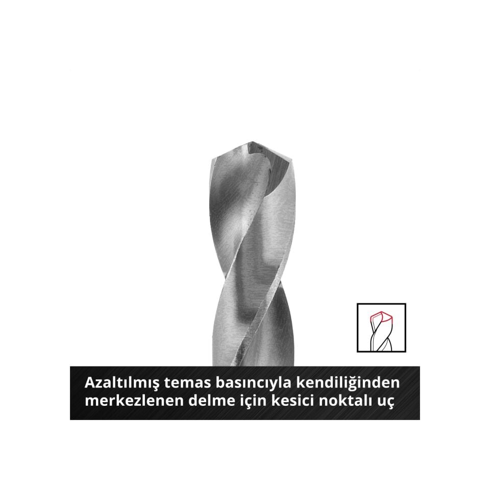 EINHELL S-CASE Metallbo.Kass. 10tlg LS Metal delme uç seti 10 parça