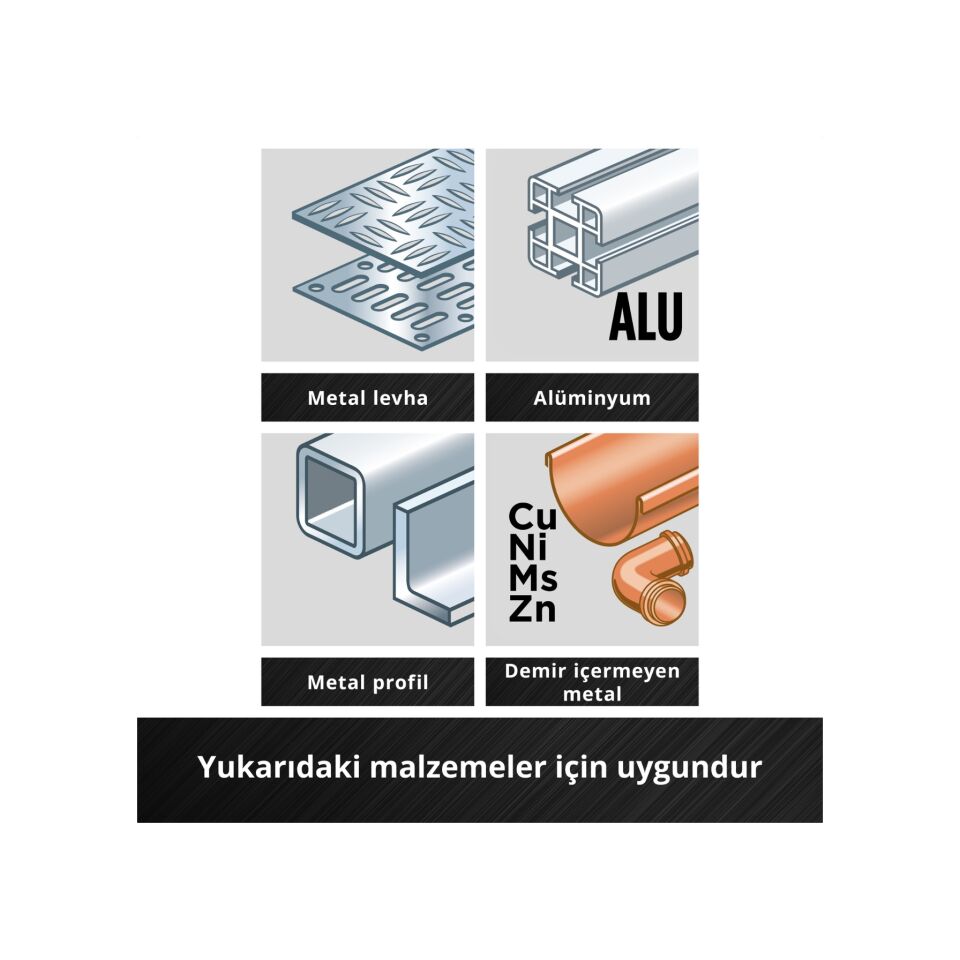 EINHELL S-CASE Metallbo.Kass. 10tlg LS Metal delme uç seti 10 parça