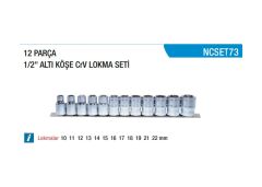 Nt Tools 1/2 Altı Köşe Lokma Takımı 12 Parça NCSET73