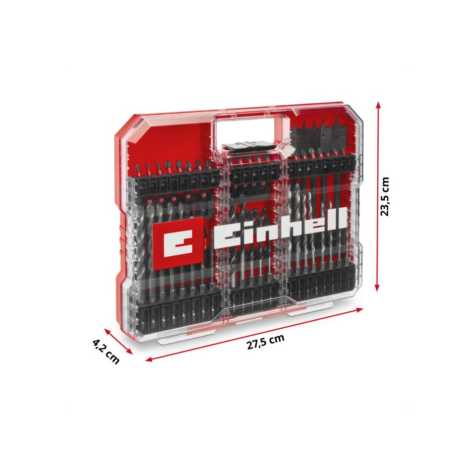 EINHELL XL-CASE Kassette Impa 95tlg LS 95 Parça Uç Seti