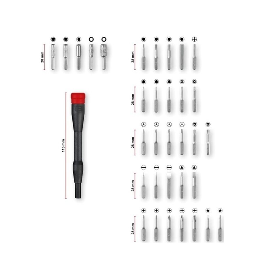 EINHELL Präzisionsbit Set 33tlg Hassas Bits Set 33 Parça