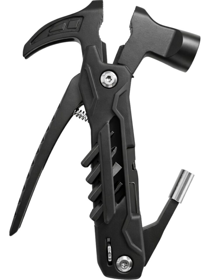 ERA06939 Çok Amaçlı Kamp Aleti Çekiç Pense Tornavida Seti Testere Kablo Kesici Şişe Açacağı Kılıflı