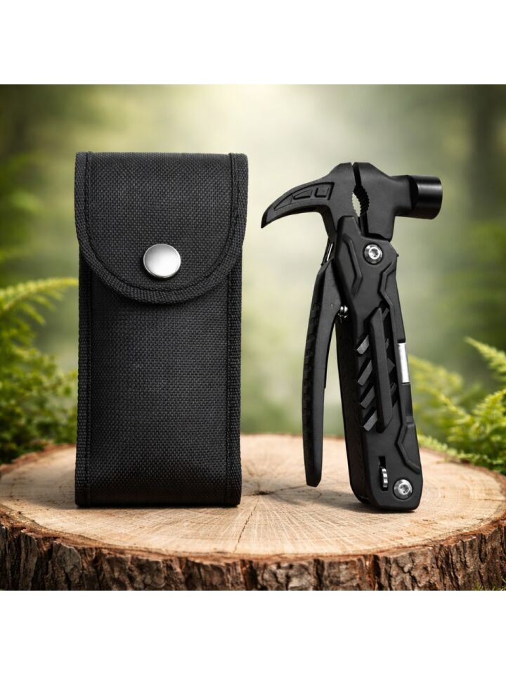 ERA06939 Çok Amaçlı Kamp Aleti Çekiç Pense Tornavida Seti Testere Kablo Kesici Şişe Açacağı Kılıflı