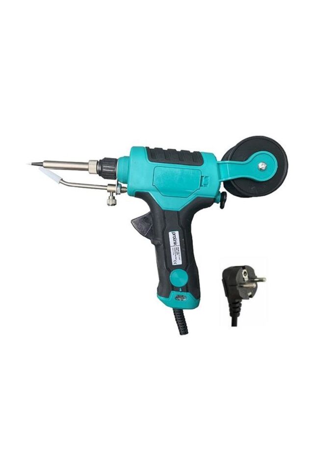 PJ-041 220V 60W LED’li Tabanca Havya (Düz Uç, Lehim Makara Dahil)